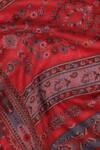Shop Shingora Maroon Woven Abstract Stole Online at Aza Fashions Shop_Shingora_Maroon Woven Abstract Stole _Online_at_Aza_Fashions