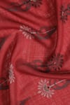 Shop_Shingora_Maroon Woven Floral Pattern Stole _Online_at_Aza_Fashions