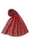 Buy Shingora Red Woven Jacquard Floral And Paisley Pattern Stole Online at Aza Fashions Buy_Shingora_Red Woven Jacquard Floral And Paisley Pattern Stole _Online_at_Aza_Fashions
