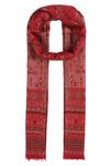 Buy Shingora Maroon Woven Jacquard Floral And Stripe Pattern Stole Online at Aza Fashions Buy_Shingora_Maroon Woven Jacquard Floral And Stripe Pattern Stole _Online_at_Aza_Fashions