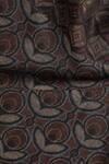 Shingora_Black Woven Floral Jacquard Pattern Stole _at_Aza_Fashions