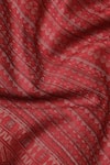 Shop_Shingora_Maroon Jacquard Stripe Pattern Stole _Online_at_Aza_Fashions
