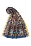 Buy Shingora Blue Printed Paisley Stole Online at Aza Fashions Buy_Shingora_Blue Printed Paisley Stole _Online_at_Aza_Fashions