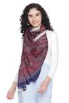 Shingora Maroon Printed Paisley And Floral Stole Online at Aza Fashions Shingora_Maroon Printed Paisley And Floral Stole _Online_at_Aza_Fashions