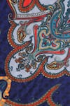 SHINGORA_Blue Printed Paisley And Floral Pattern Stole _at_Aza_Fashions