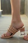 Shop_Miraki_Beige Embellished Stud Block Heels 