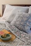 Raamae_Mogra Block Print Quilt With Cushion Covers_Online_at_Aza_Fashions