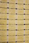Buy_Qaaleen_Yellow All Viscose Silk Hand Woven Mayhem Rug_Online_at_Aza_Fashions