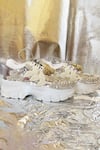 Buy_Chal Jooti_Gold Embellished Bedazzling Begonia Floral Pattern Wedding Sneakers _Online_at_Aza_Fashions