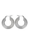 Buy_Sangeeta Boochra_Silver Plated Alisa Metallic Hoops_Online_at_Aza_Fashions