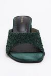 Doux Amour_Green Valencia Nebula Embellished Heels_Online_at_Aza_Fashions