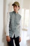 Buy_Lacquer Embassy_Green Cotton Lyon Abstract Print Shirt 
