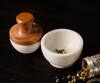 S.G. Home_White Marble Mortar And Pestle_Online_at_Aza_Fashions