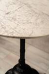 S.G. Home_White Metal And Marble Bistro Table _Online_at_Aza_Fashions