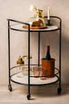 S.G. Home_White Metal And Marble Monique Bar Cart _Online_at_Aza_Fashions