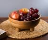 Buy_S.G. Home_Rustic Footed Wooden Bowl_Online_at_Aza_Fashions