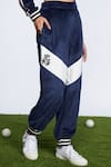 Buy_S&N by Shantnu Nikhil_Blue Velvet Joggers _Online_at_Aza_Fashions