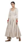 Shop_Seema Nanda_Ivory  Lining Gota Patti, Ikjot Anarkali Sharara Set _Online_at_Aza_Fashions