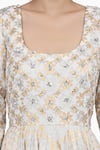 Seema Nanda_Ivory  Lining Gota Patti, Ikjot Anarkali Sharara Set _at_Aza_Fashions