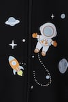 Buy_Knitting Doodles_Black Fleece Printed Space Jacket And Joggers Set  _Online_at_Aza_Fashions