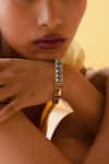 Buy_Esme by Aashna Dalmia_Grey Embellished Bead Bracelet _Online_at_Aza_Fashions