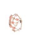 Esme By Aashna Dalmia_Orange Embellished Swarovski Studs _Online_at_Aza_Fashions
