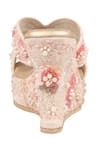 Fuchsia_Pink Embellished Silk Pearl Wedges _Online_at_Aza_Fashions