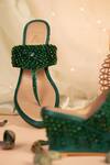 Buy House Of Vian Green Beads, Stones Samara Embroidered Wedges Online at Aza Fashions Buy_House Of Vian_Green Beads, Stones Samara Embroidered Wedges _Online_at_Aza_Fashions