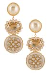 Buy_Bblingg_Gold Plated Crystal Sanah Embellished Dangler Earrings_Online_at_Aza_Fashions