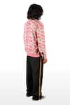 Shop_Theorem_Pink Cotton Knits Camouflaged Bomber Jacket  _Online_at_Aza_Fashions