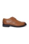 Paio_Beige Brogue Pattern Silas Wingtip Derbie Shoes _Online_at_Aza_Fashions