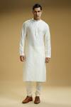 Buy Kommal Sood Off White Silk, Cotton Embroidery Sherwani Set Online at Aza Fashions Buy_Kommal Sood_Off White Silk, Cotton Embroidery Sherwani Set _Online_at_Aza_Fashions