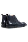Buy_Dmodot_Black Leather Sprazzo Nera Chelsea Boots_Online_at_Aza_Fashions