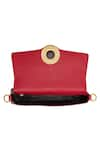 Shop_Aranyani_Red Embellished Quartz Gemstone Shoulder Bag_Online_at_Aza_Fashions