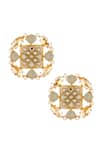 Bblingg_Multi Color Pearl Suhaaya Mini Embellished Studs _at_Aza_Fashions