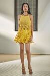 Surily G_Yellow Floral Cape  _Online_at_Aza_Fashions