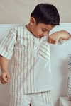 Buy_The Right Cut_White Marino Printed Shirt And Shorts Set For Boys_Online_at_Aza_Fashions