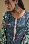 Buy Affroz Green Viscose Crepe Abstract Round Neck Flared Sleeve Print Kurta And Palazzo Set Online at Aza Fashions Buy_Affroz_Green Viscose Crepe Abstract Round Neck Flared Sleeve Print Kurta And Palazzo Set _Online_at_Aza_Fashions