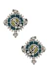 Tribe Amrapali_Multi Color Enamel Rangoli Ghungroo Toe Ring - Single Pc _Online_at_Aza_Fashions