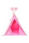 My Gift Booth_Pink Canvas Portable Teepee Tent With Padded Mat_Online_at_Aza_Fashions