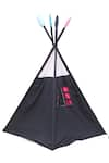 Buy_My Gift Booth_Black Cotton Print Teepee Tent With Mat_Online_at_Aza_Fashions