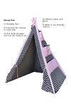 Shop My Gift Booth Black Cotton Print Chevron Teepee Tent Online at Aza Fashions Shop_My Gift Booth_Black Cotton Print Chevron Teepee Tent_Online_at_Aza_Fashions