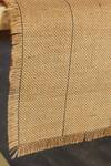 House This_Beige Cotton Woven Nalikeram Runner_Online_at_Aza_Fashions