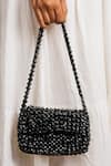 Riti_Black Embellished Kala Crystal Baguette _at_Aza_Fashions