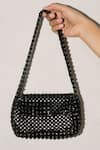 Buy_Riti_Black Embellished Kala Crystal Baguette _Online_at_Aza_Fashions