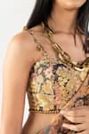Nikita Vishakha_Multi Color Printed Silk And Embroidery Pre-draped Skirt Saree With Blouse_at_Aza_Fashions