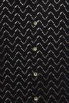 Tiber Taber_Black Cotton Embroidery Chevron Kurta With Pyjama _at_Aza_Fashions