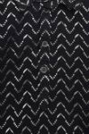 Tiber Taber_Black Cotton Embroidery Chevron Pathani Kurta With Salwar _at_Aza_Fashions
