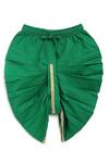 Tiber Taber_Green 100% Cotton Bandhani Angrakha Kurta And Dhoti Pant Set _at_Aza_Fashions