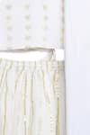 Tiber Taber_White Cotton Stripe Pattern Lehenga Set  _Online